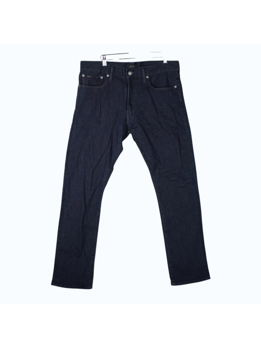 Polo Ralph Lauren Varick Slim Straight Jeans Mens Tag 34x32 Fit 32x30 Dark Blue